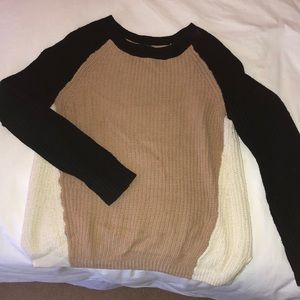 Express Tritone Knit Sweater
